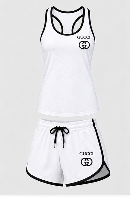 Women’s Gucci Tanktop and Shorts Set | Color: White | Image 1