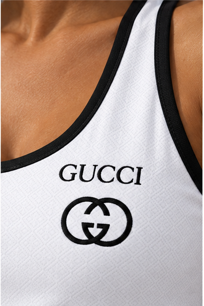 Women’s Gucci Tanktop and Shorts Set | Color: White | Image 5