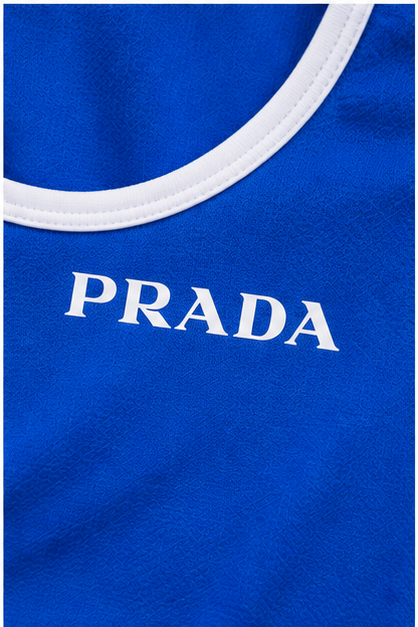 Women’s Prada Tanktop and Shorts Set | Color: Blue | Image 5