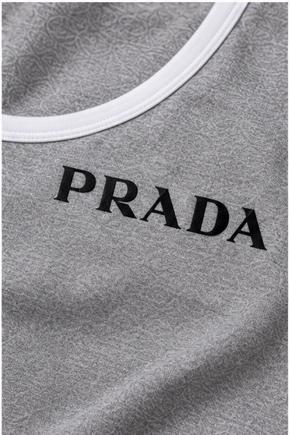 Women’s Prada Tanktop and Shorts Set | Color: Grey | Image 5