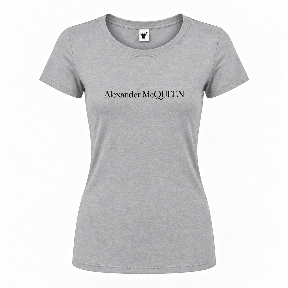 Women's Alexander Mcqueen Round Neck T-Shirt | Color: Grey | Main