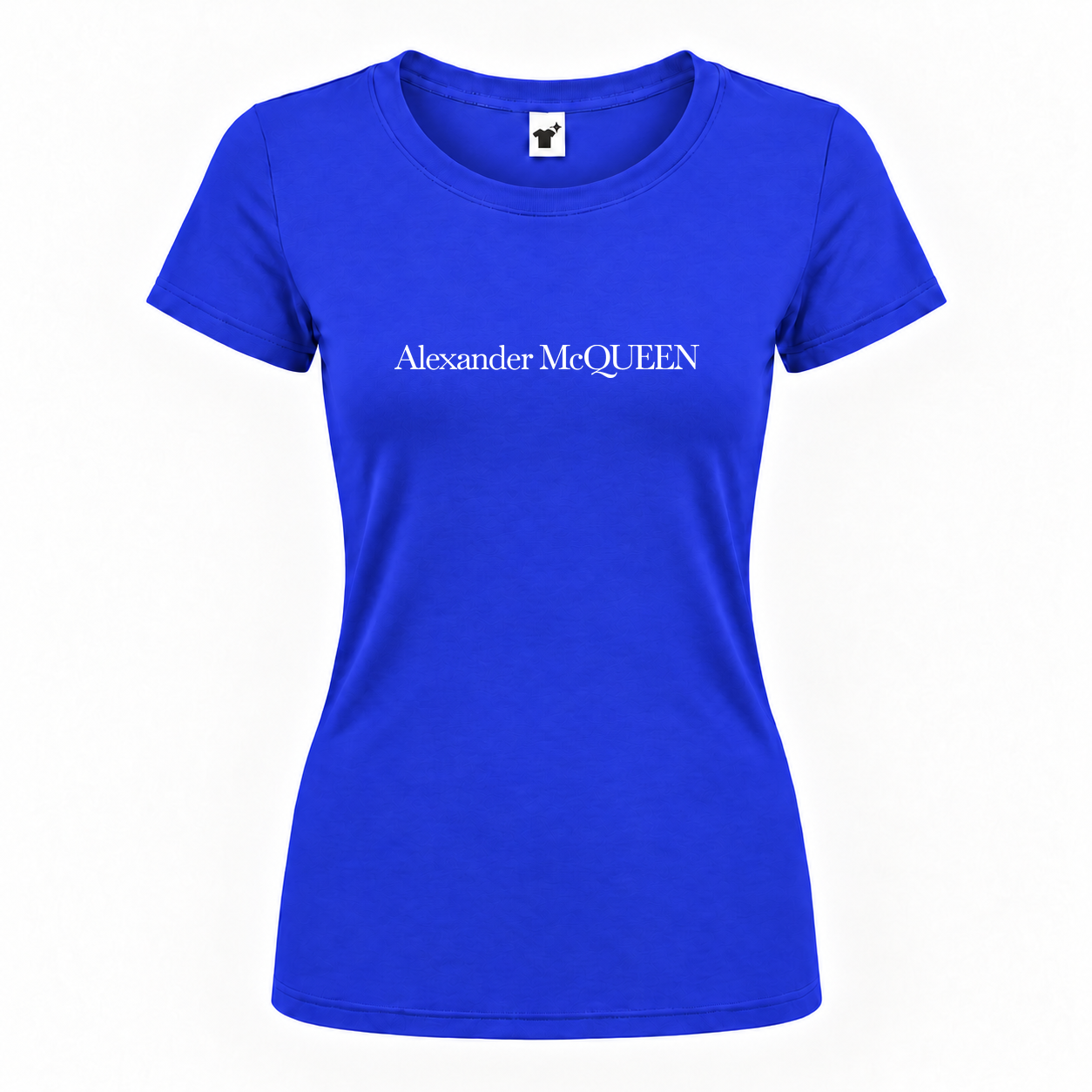 Women's Alexander Mcqueen Round Neck T-Shirt | Color: Royal Blue | Main