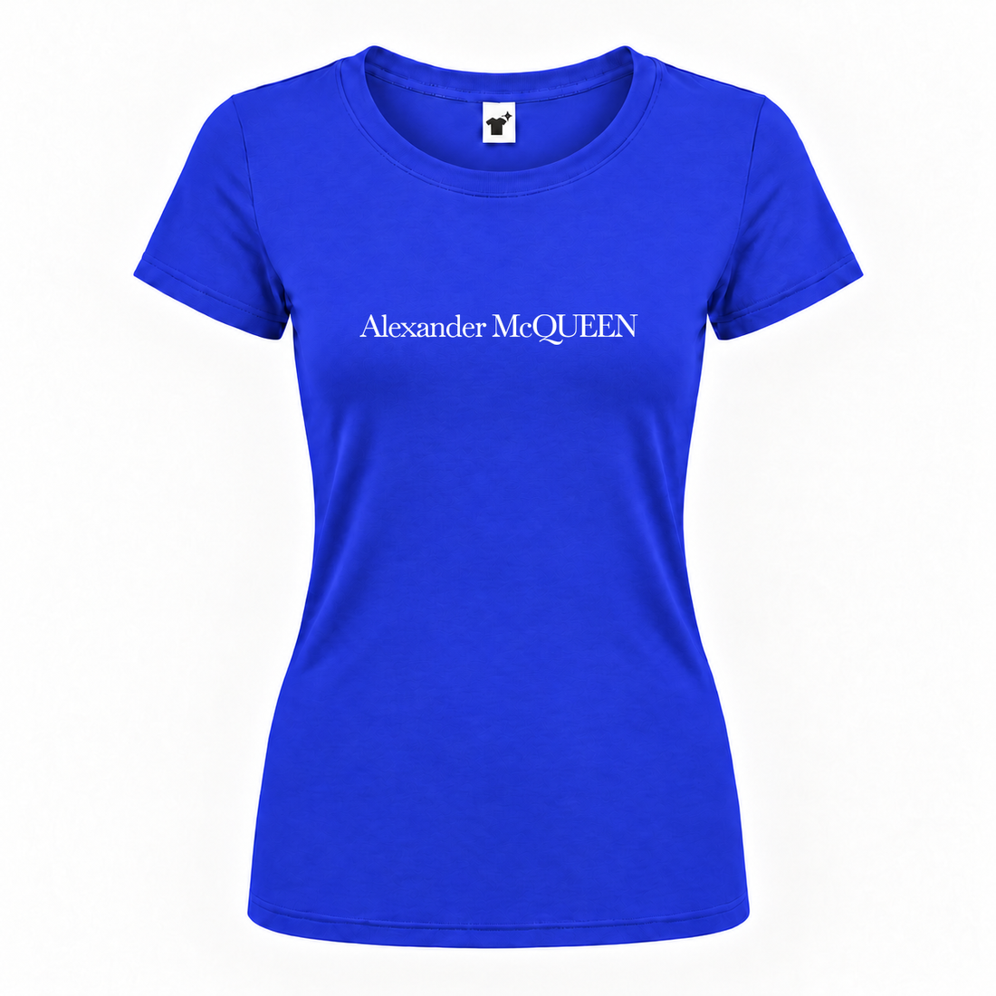 Women's Alexander Mcqueen Round Neck T-Shirt | Color: Royal Blue | Main
