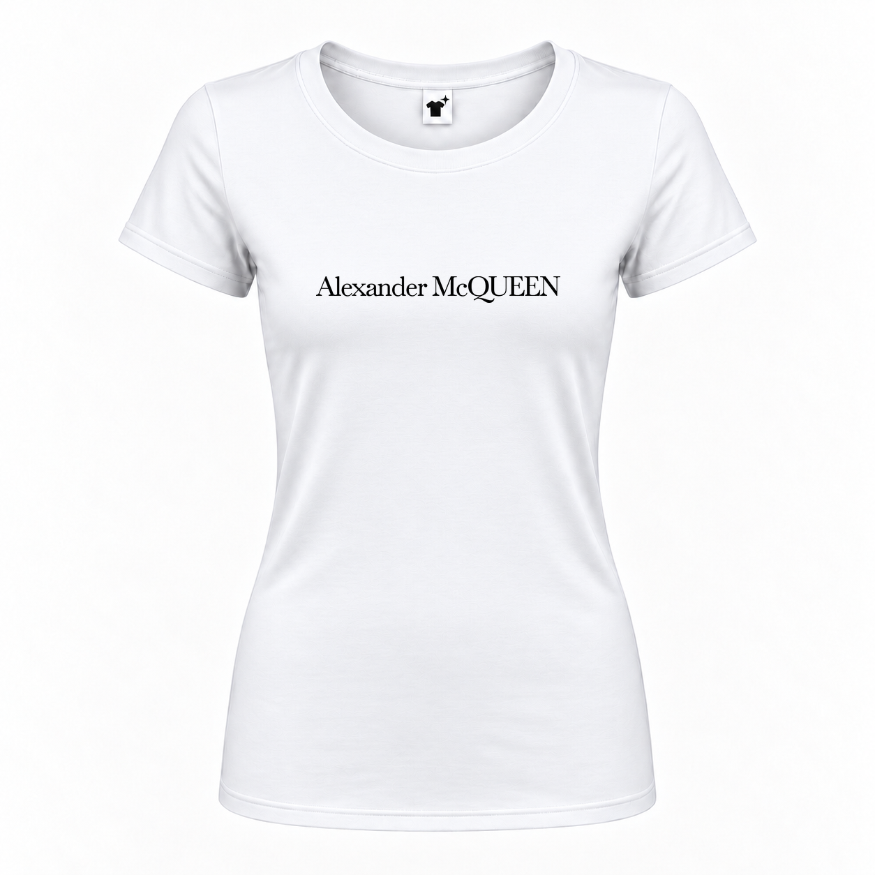 Women's Alexander Mcqueen Round Neck T-Shirt | Color: White | Main