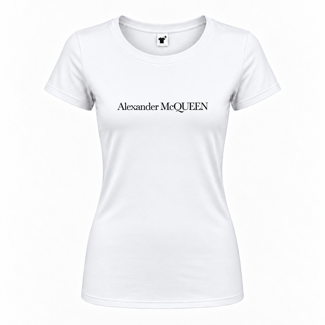 Women's Alexander Mcqueen Round Neck T-Shirt | Color: White | Main