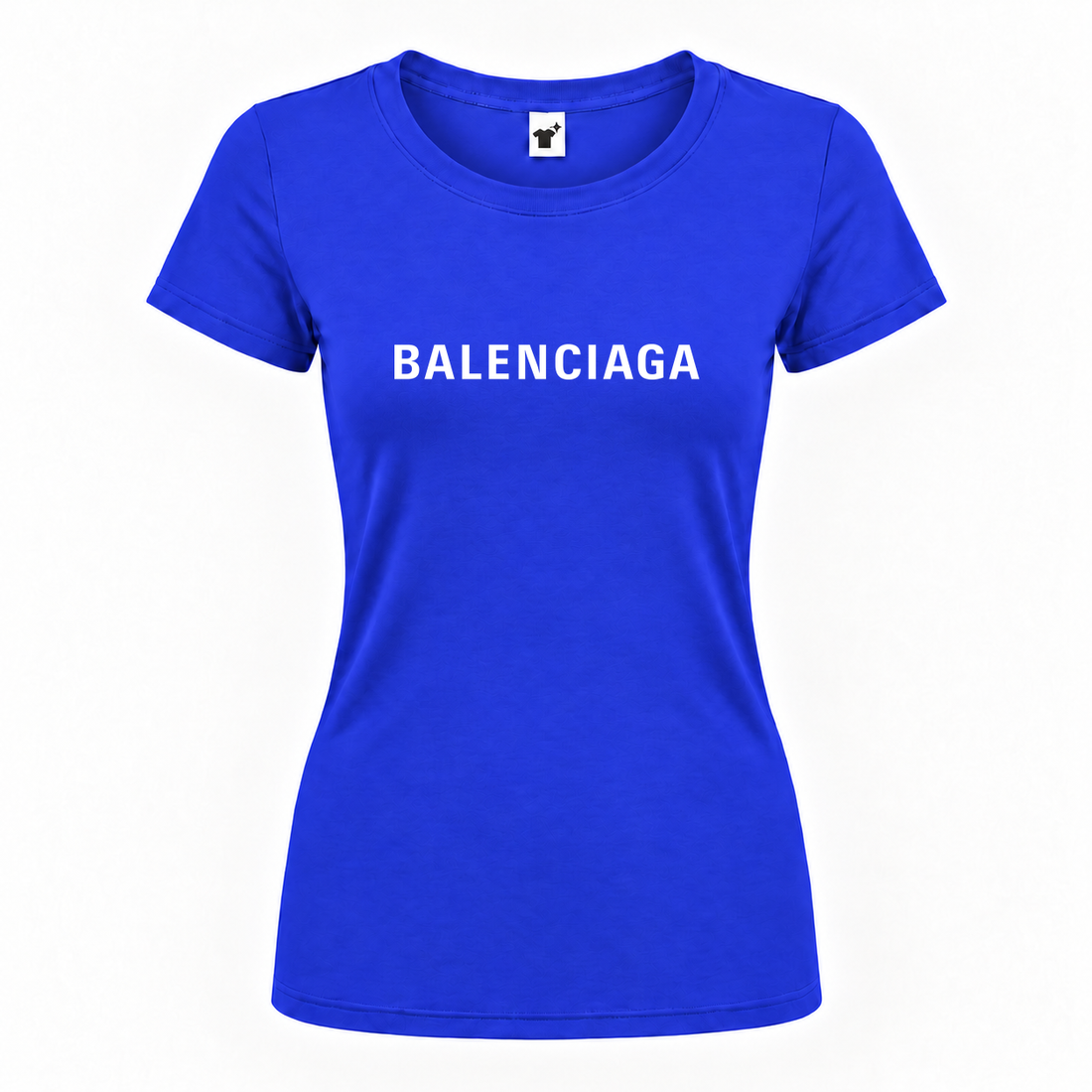 Women's Balenciaga Round Neck T-Shirt | Color: Royal Blue | Main