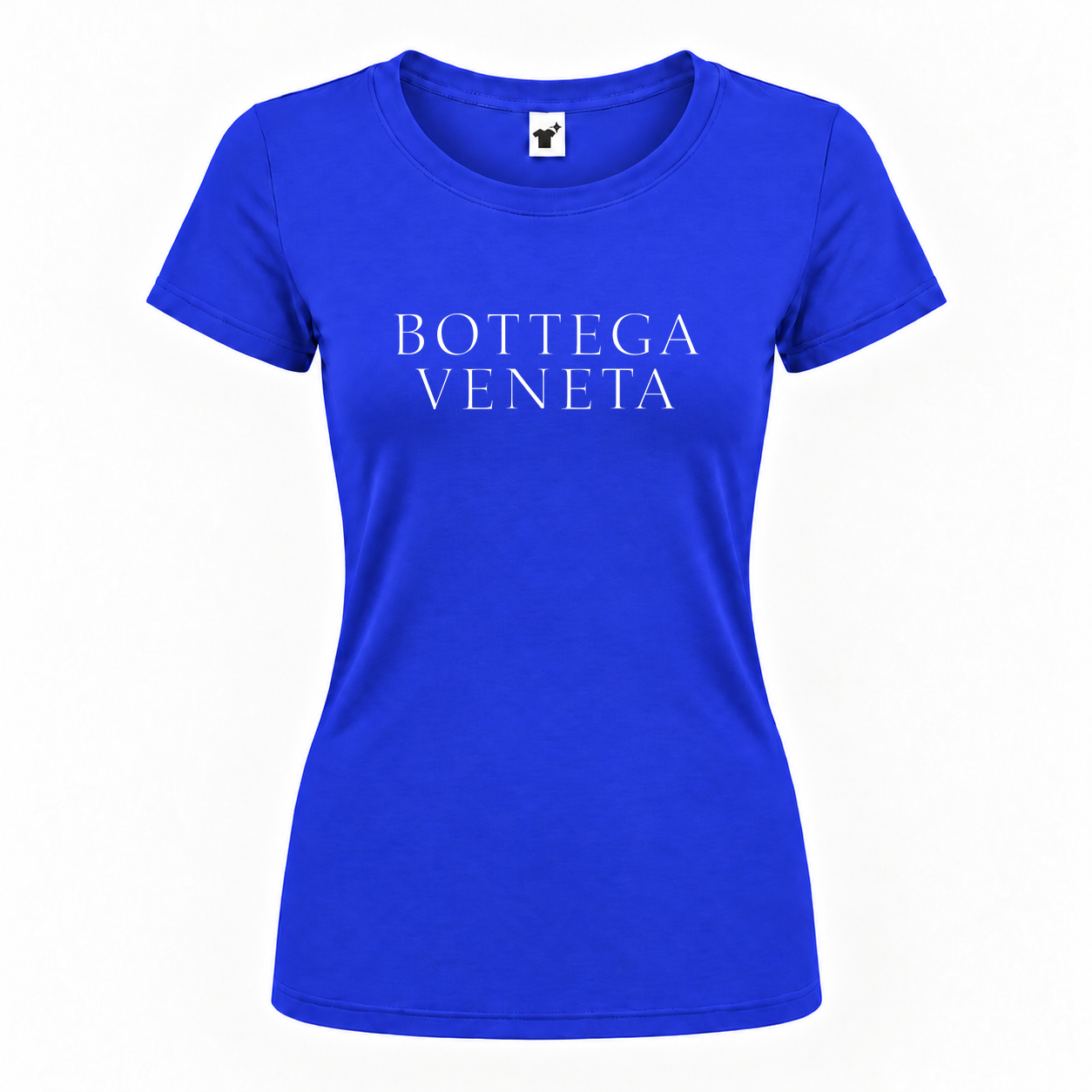 Women's Bottega Veneta Round Neck T-Shirt | Color: Royal Blue | Main