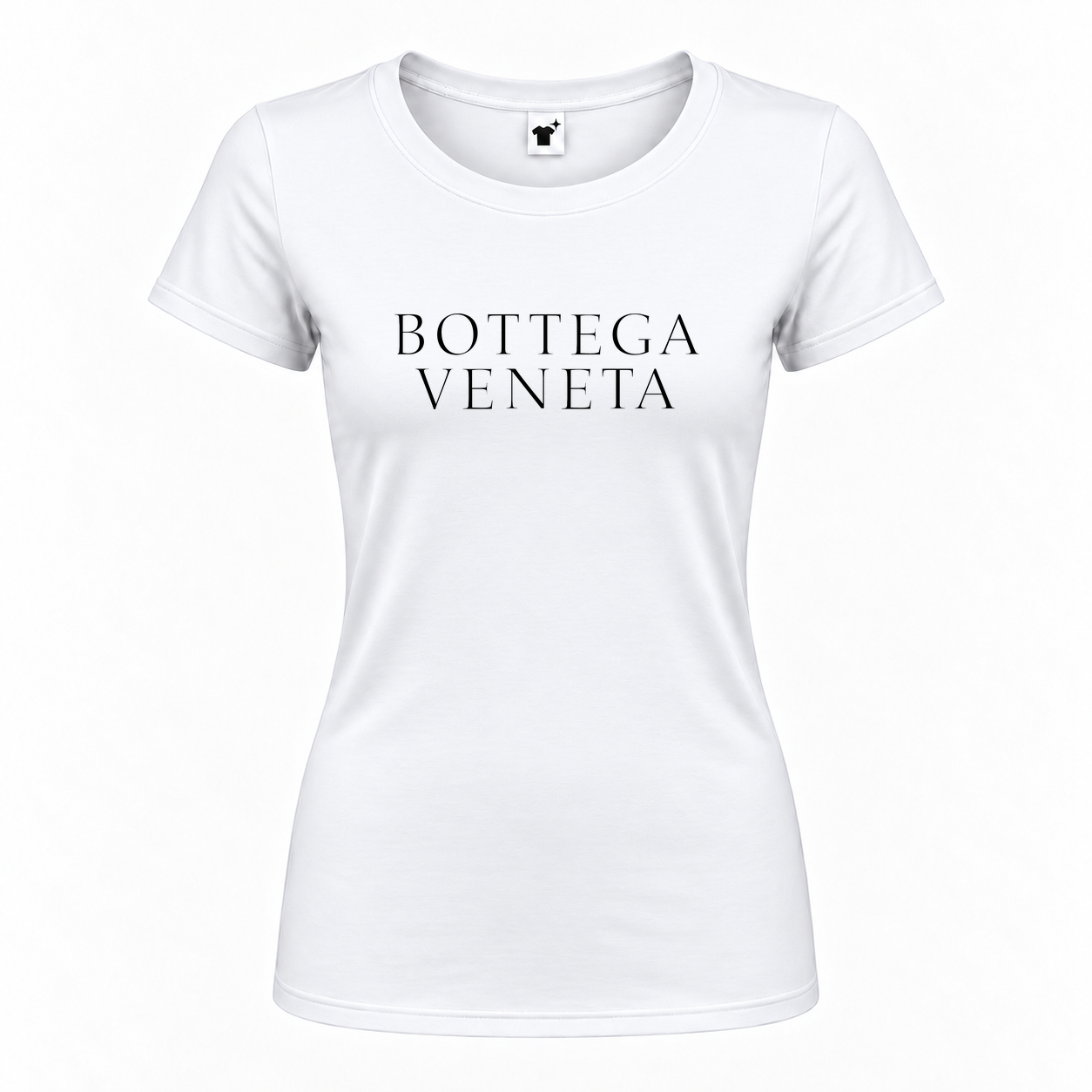 Women's Bottega Veneta Round Neck T-Shirt | Color: White | Main