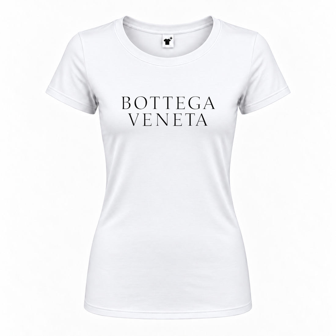 Women's Bottega Veneta Round Neck T-Shirt | Color: White | Main