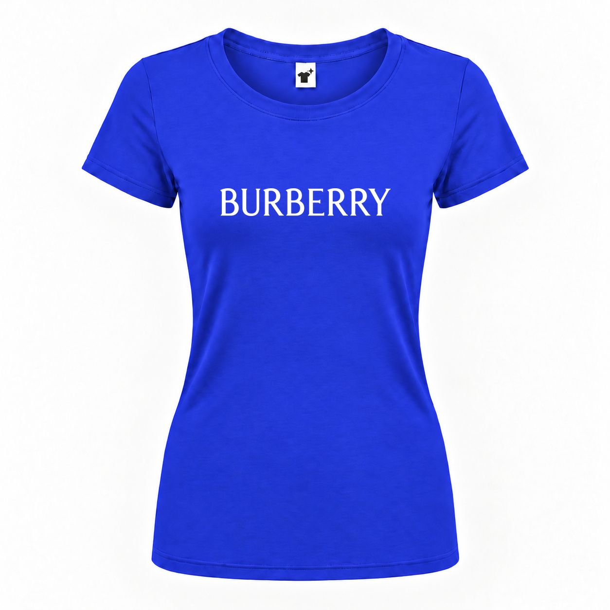 Women's Burberry Round Neck T-Shirt | Color: Royal Blue | Main