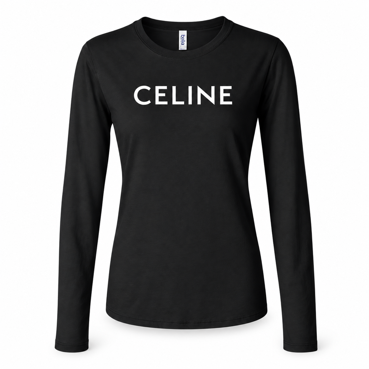 Women's Celine Long Sleeve T-Shirt | Color: Black | Image 1