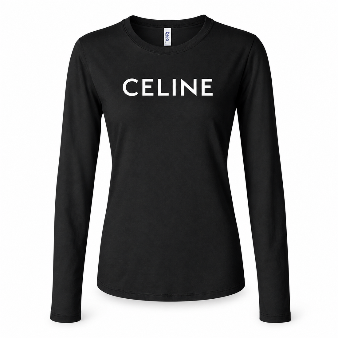 Women's Celine Long Sleeve T-Shirt | Color: Black | Image 1
