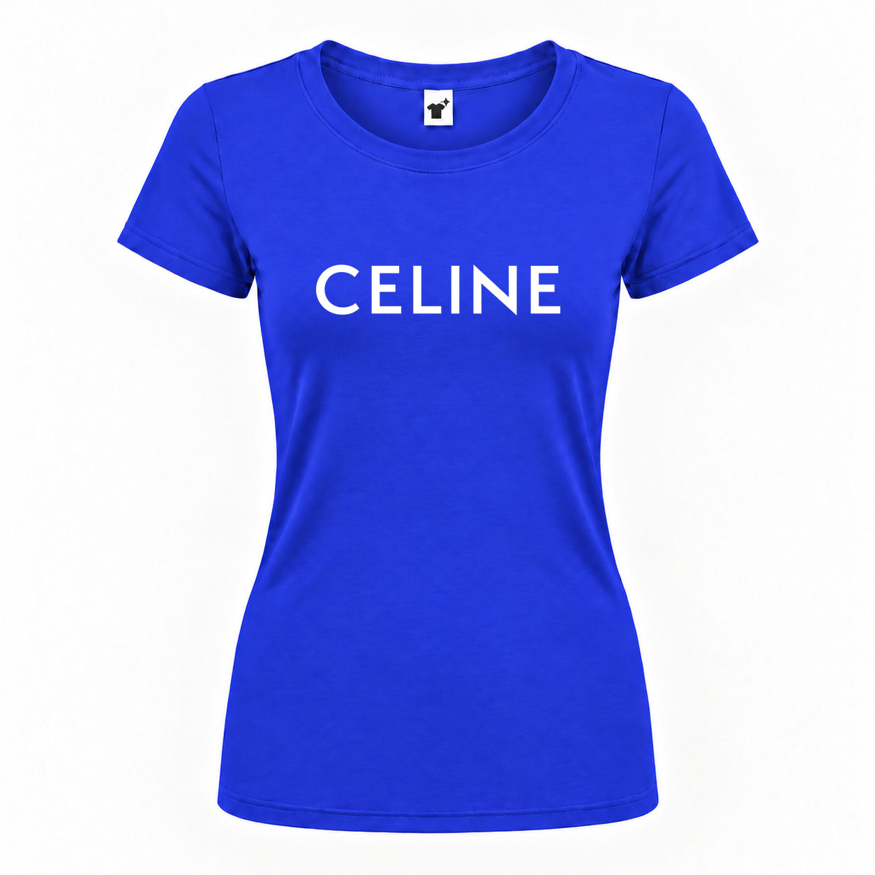 Women's Celine Round Neck T-Shirt | Color: Royal Blue | Main
