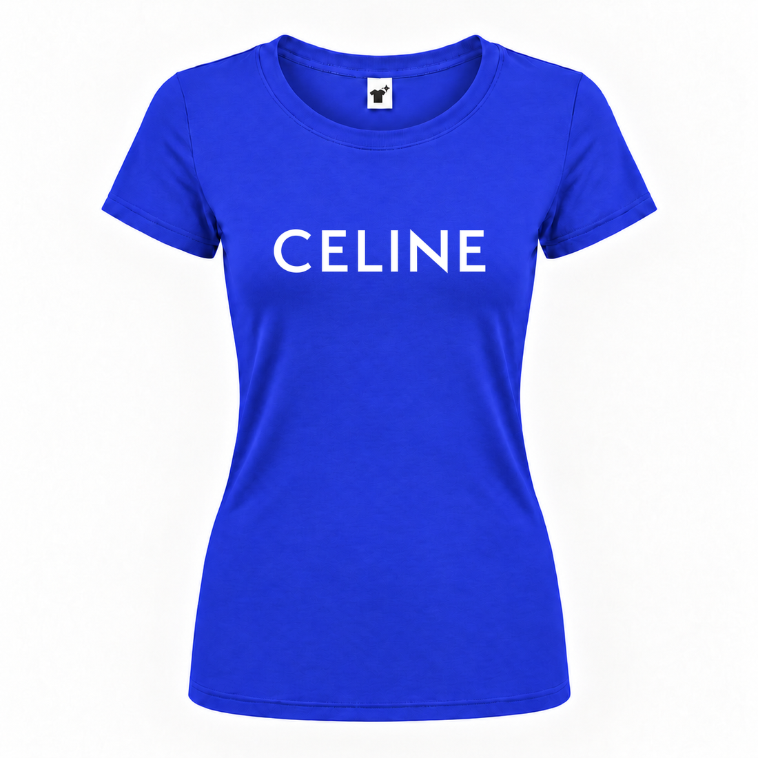 Women's Celine Round Neck T-Shirt | Color: Royal Blue | Main