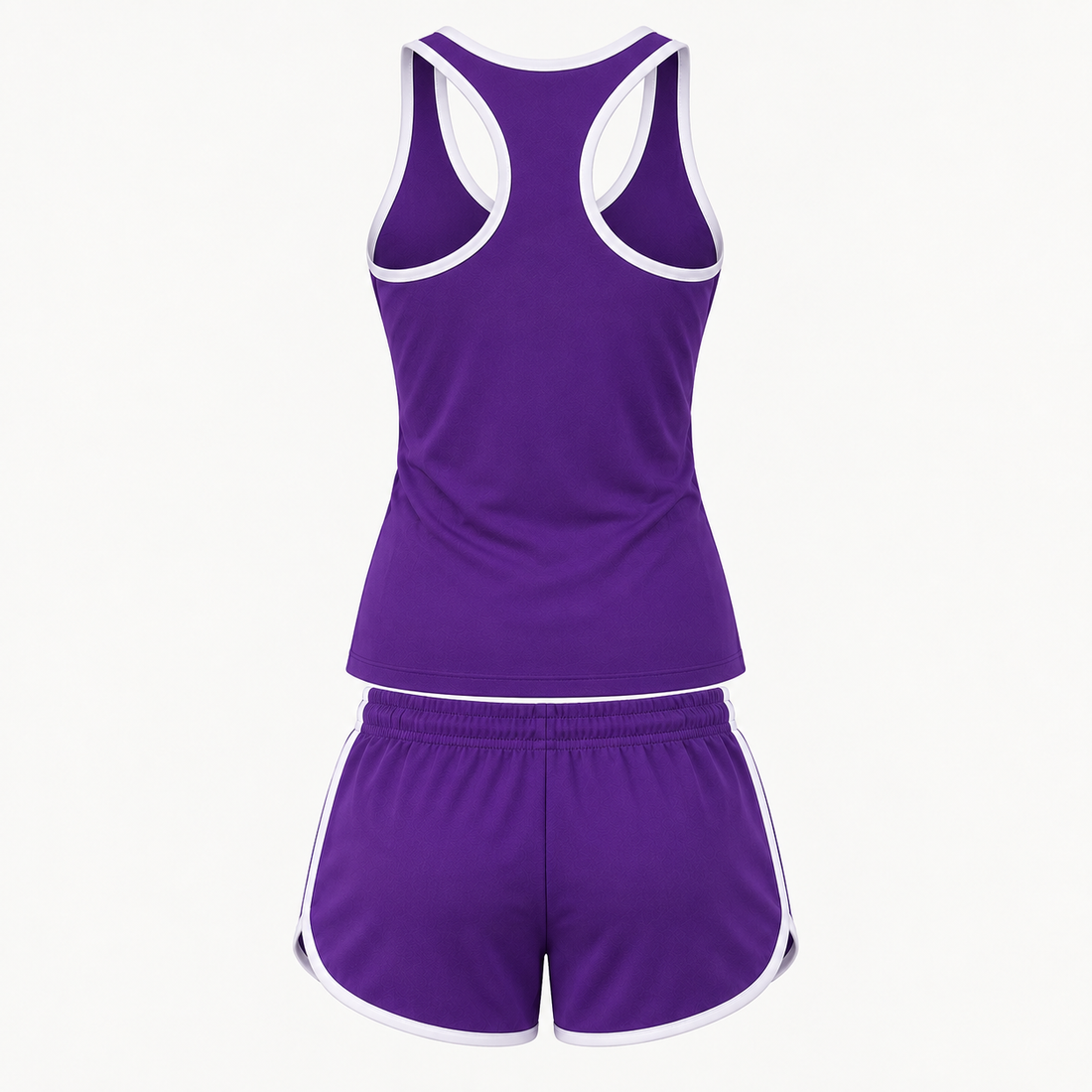 Women’s Christian Louboutin Tanktop and Shorts Set - Purple - Image 5