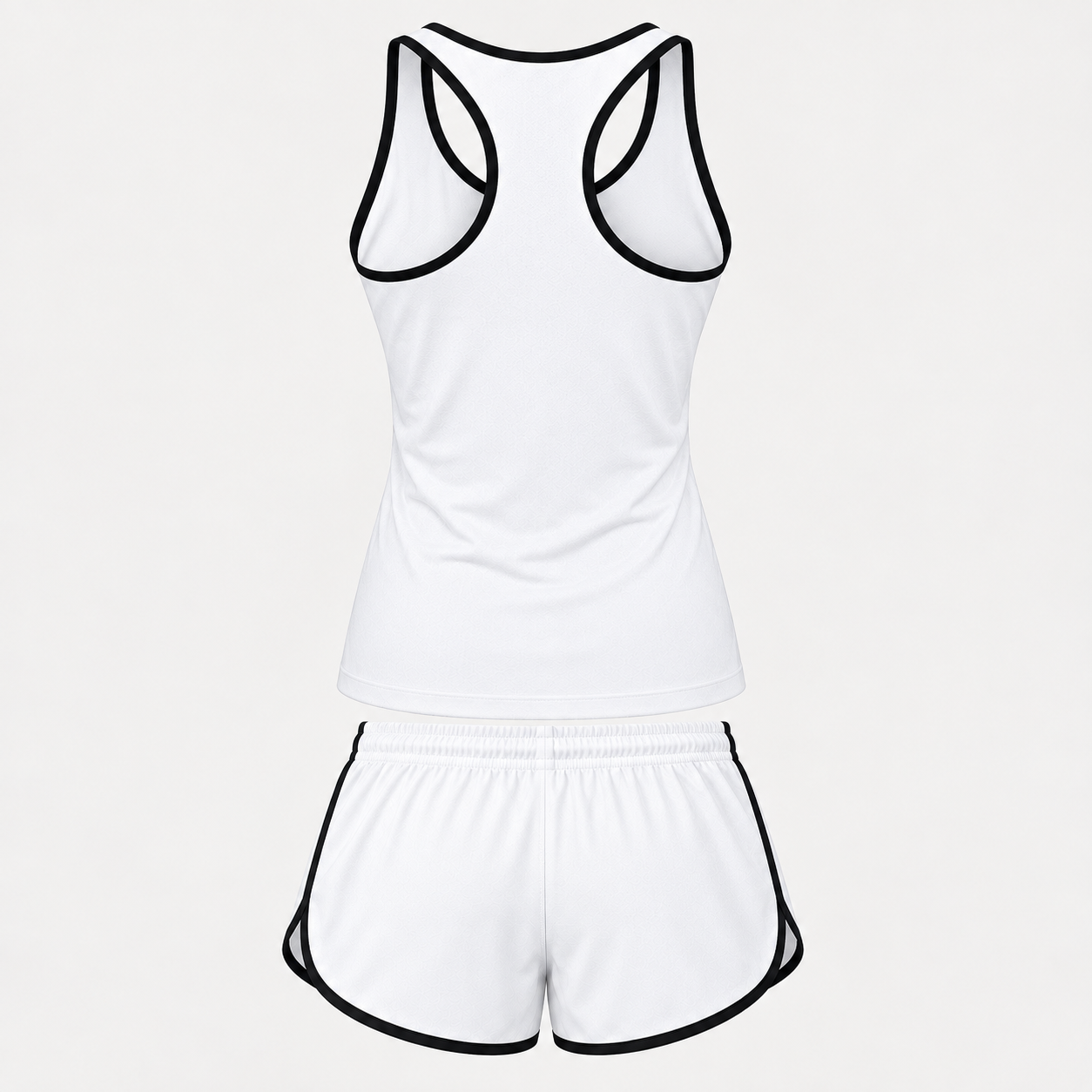 Women’s Christian Louboutin Tanktop and Shorts Set - White - Image 5