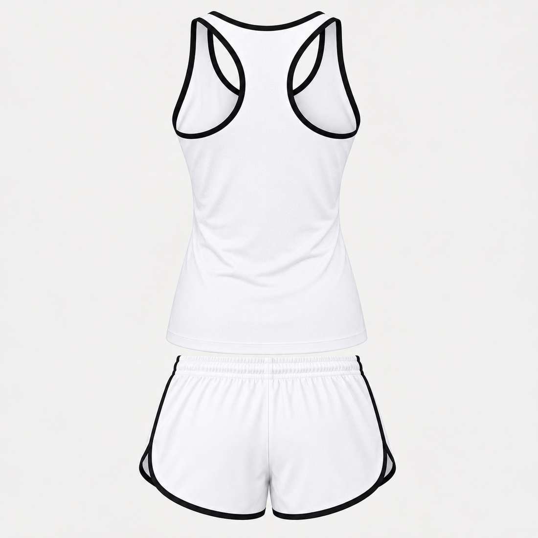 Women’s Christian Louboutin Tanktop and Shorts Set - White - Image 5