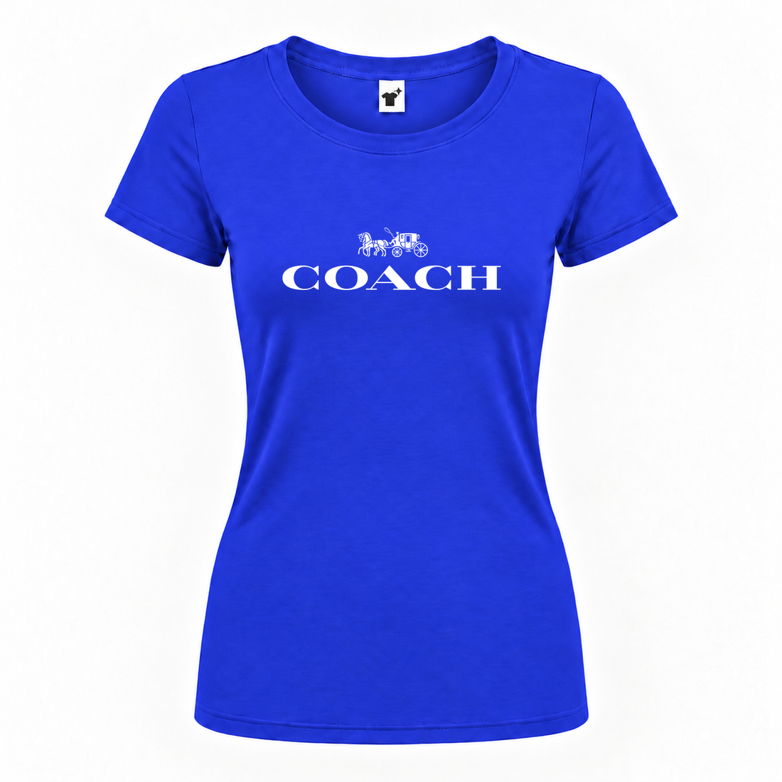 Women's Coach Round Neck T-Shirt | Color: Royal Blue | Main