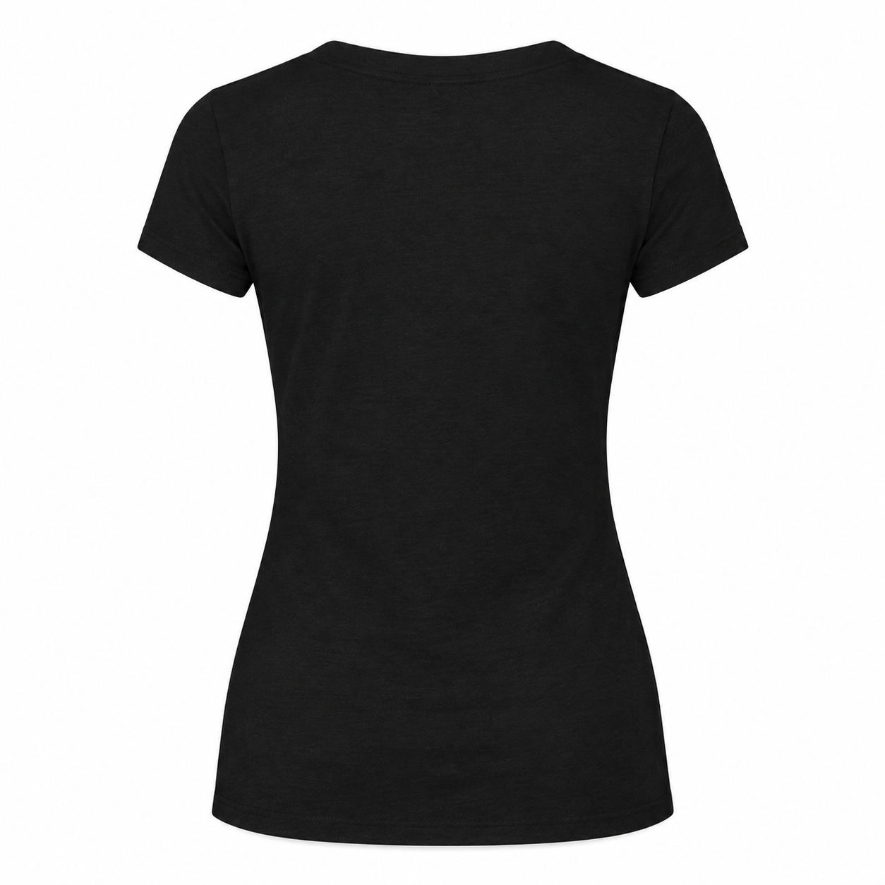 Women's Coach V-Neck T-Shirt | Color: Black | Image 3