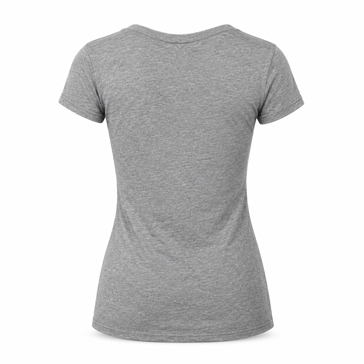 Women's Coach V-Neck T-Shirt | Color: Grey | Image 3