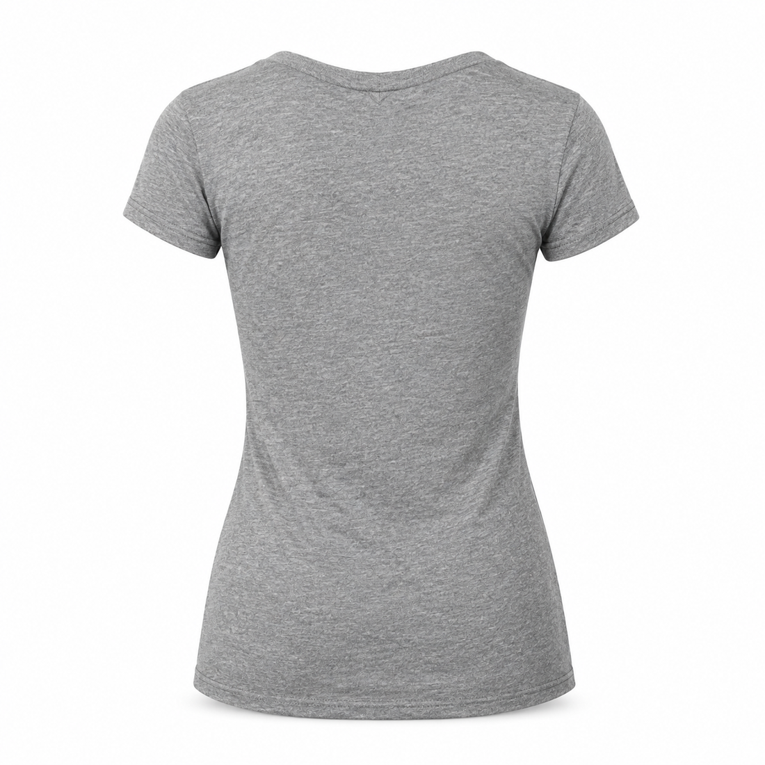 Women's Coach V-Neck T-Shirt | Color: Grey | Image 3