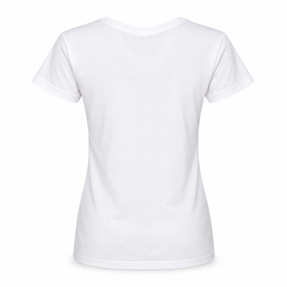 Women's Coach V-Neck T-Shirt | Color: White | Image 3