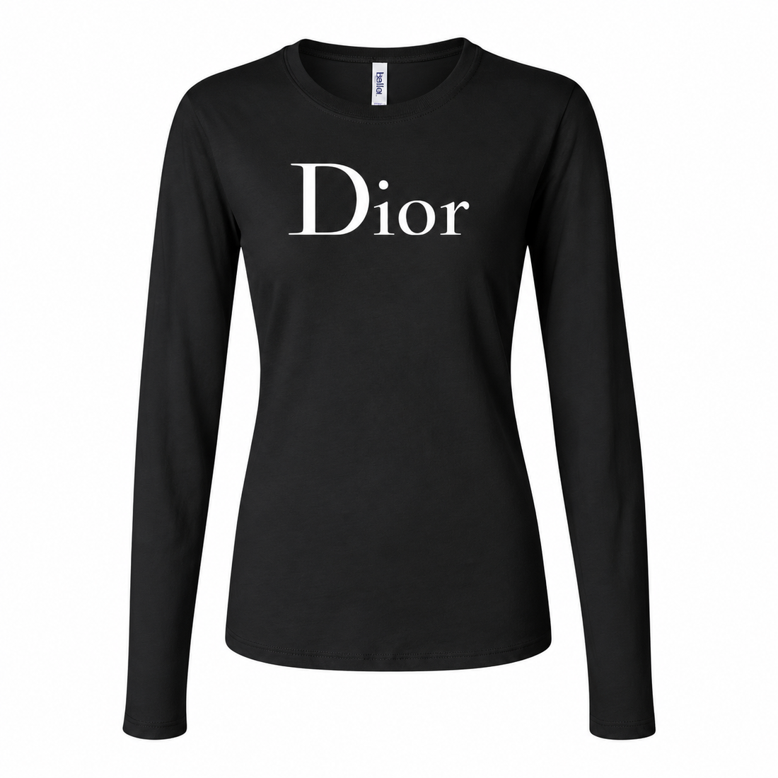 Women's Dior Long Sleeve T-Shirt | Color: Black | Image 1