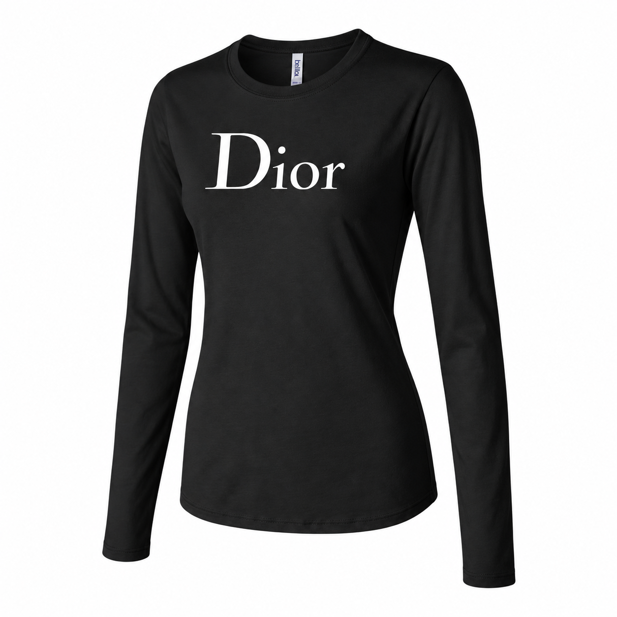 Women's Dior Long Sleeve T-Shirt | Color: Black | Image 3