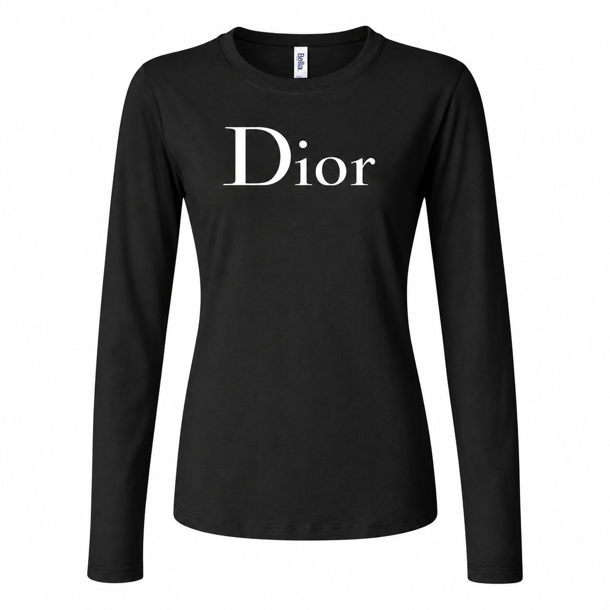 Women's Dior Long Sleeve T-Shirt | Color: Black | Image 4