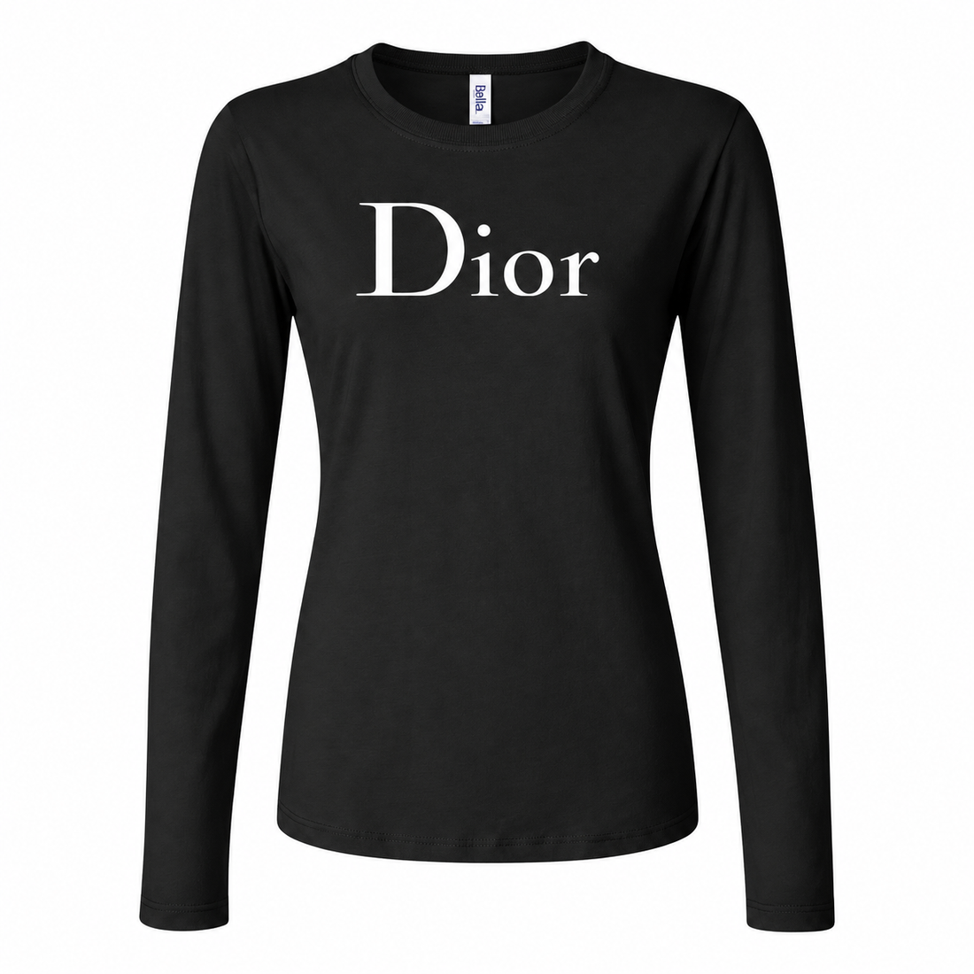 Women's Dior Long Sleeve T-Shirt | Color: Black | Image 4
