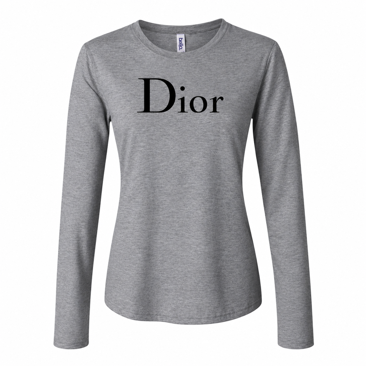 Women's Dior Long Sleeve T-Shirt | Color: Grey | Image 1