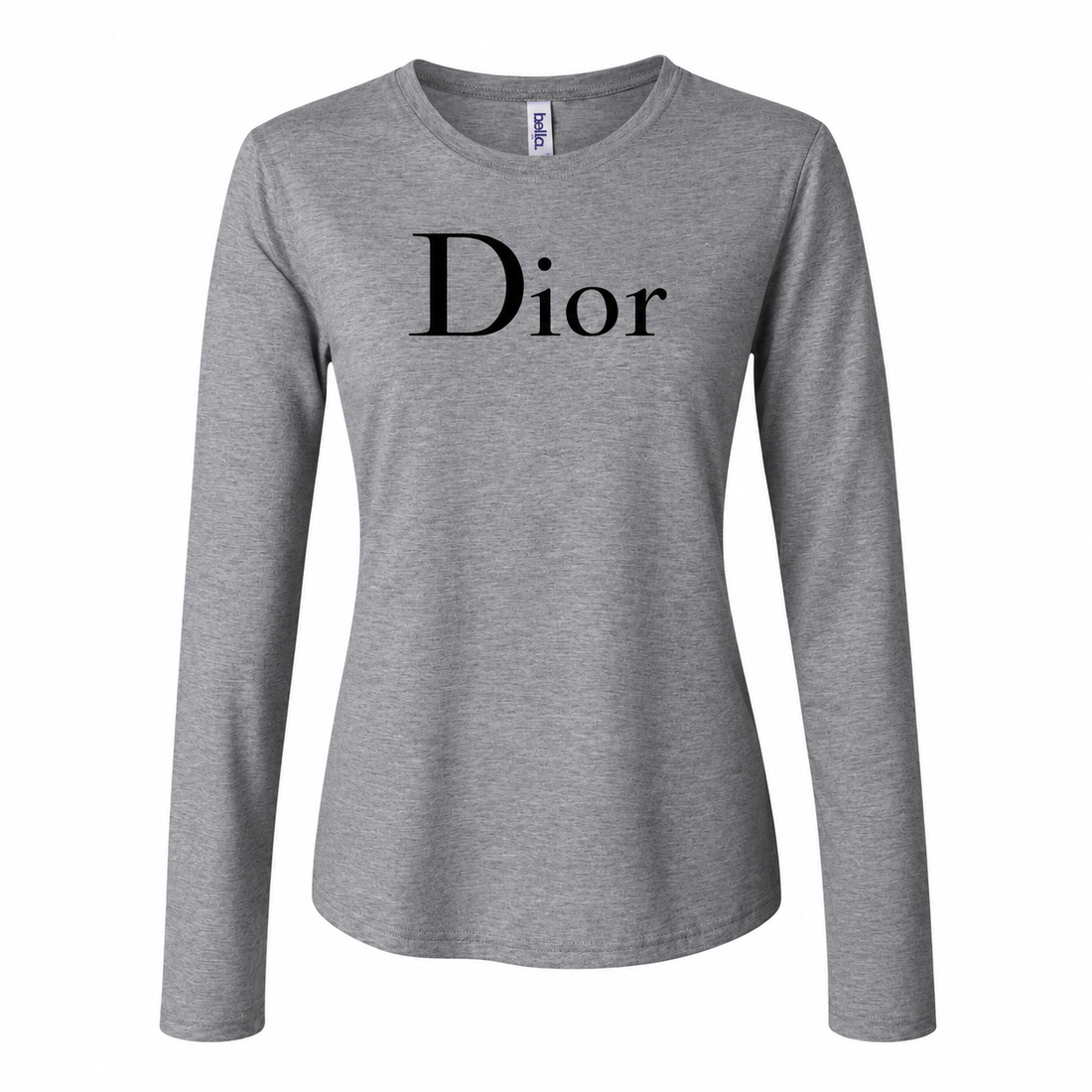 Women's Dior Long Sleeve T-Shirt | Color: Grey | Image 1