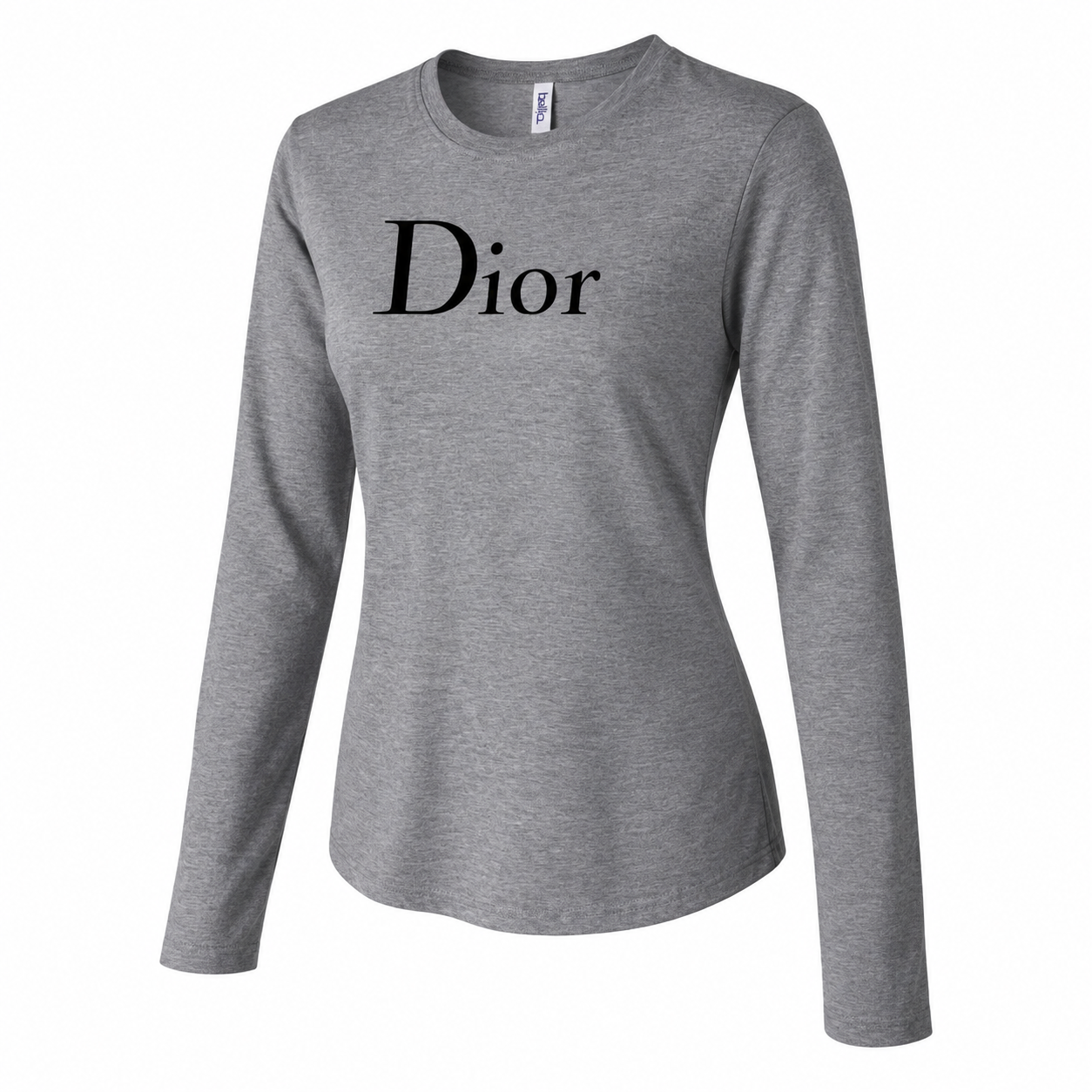 Women's Dior Long Sleeve T-Shirt | Color: Grey | Image 3