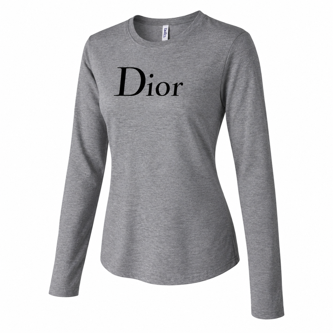 Women's Dior Long Sleeve T-Shirt | Color: Grey | Image 3