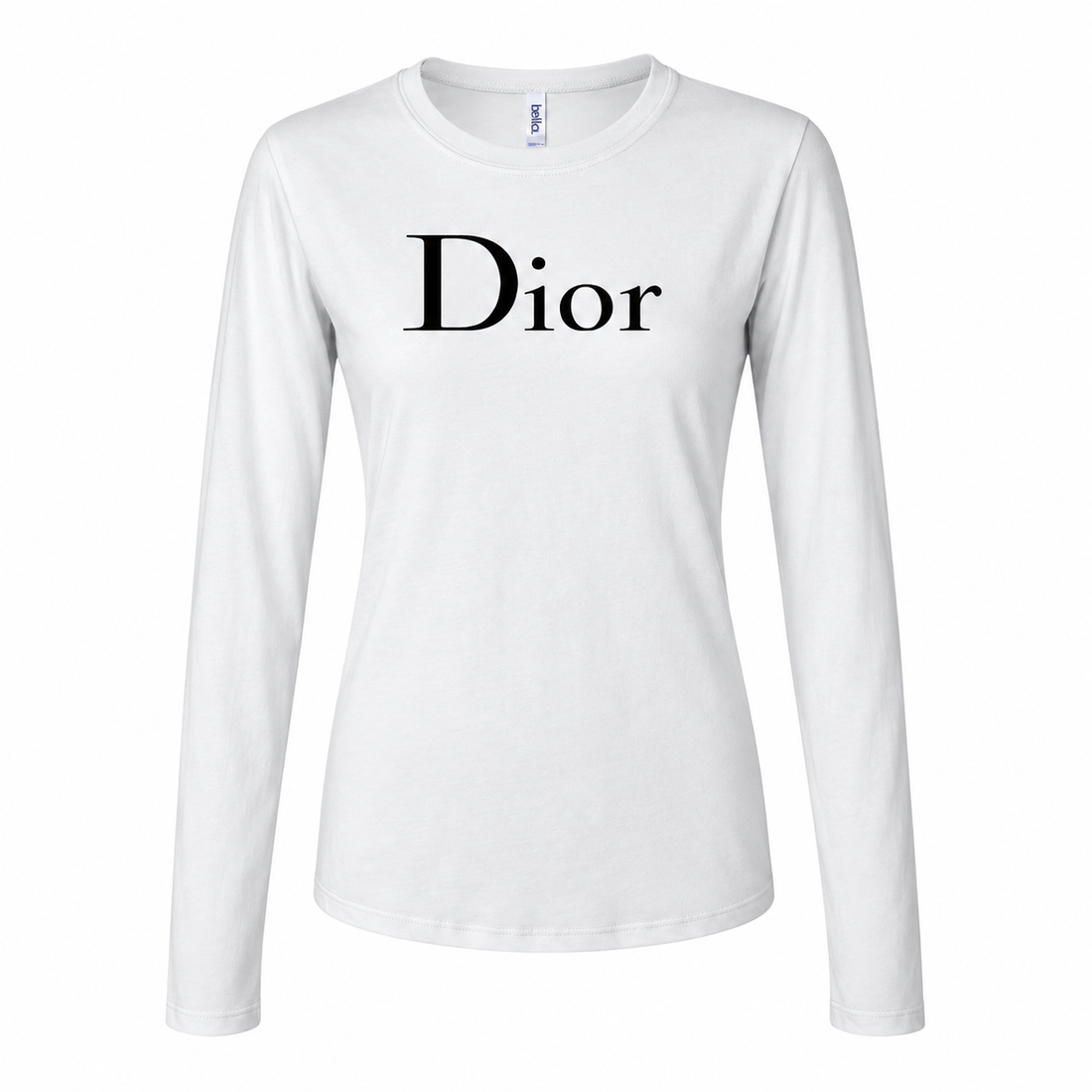 Women's Dior Long Sleeve T-Shirt | Color: White | Image 1