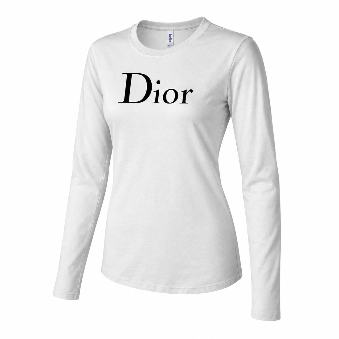 Women's Dior Long Sleeve T-Shirt | Color: White | Image 3