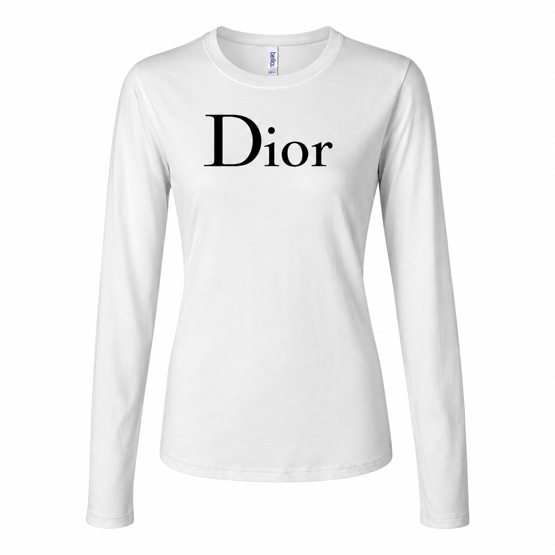 Women's Dior Long Sleeve T-Shirt | Color: White | Image 4