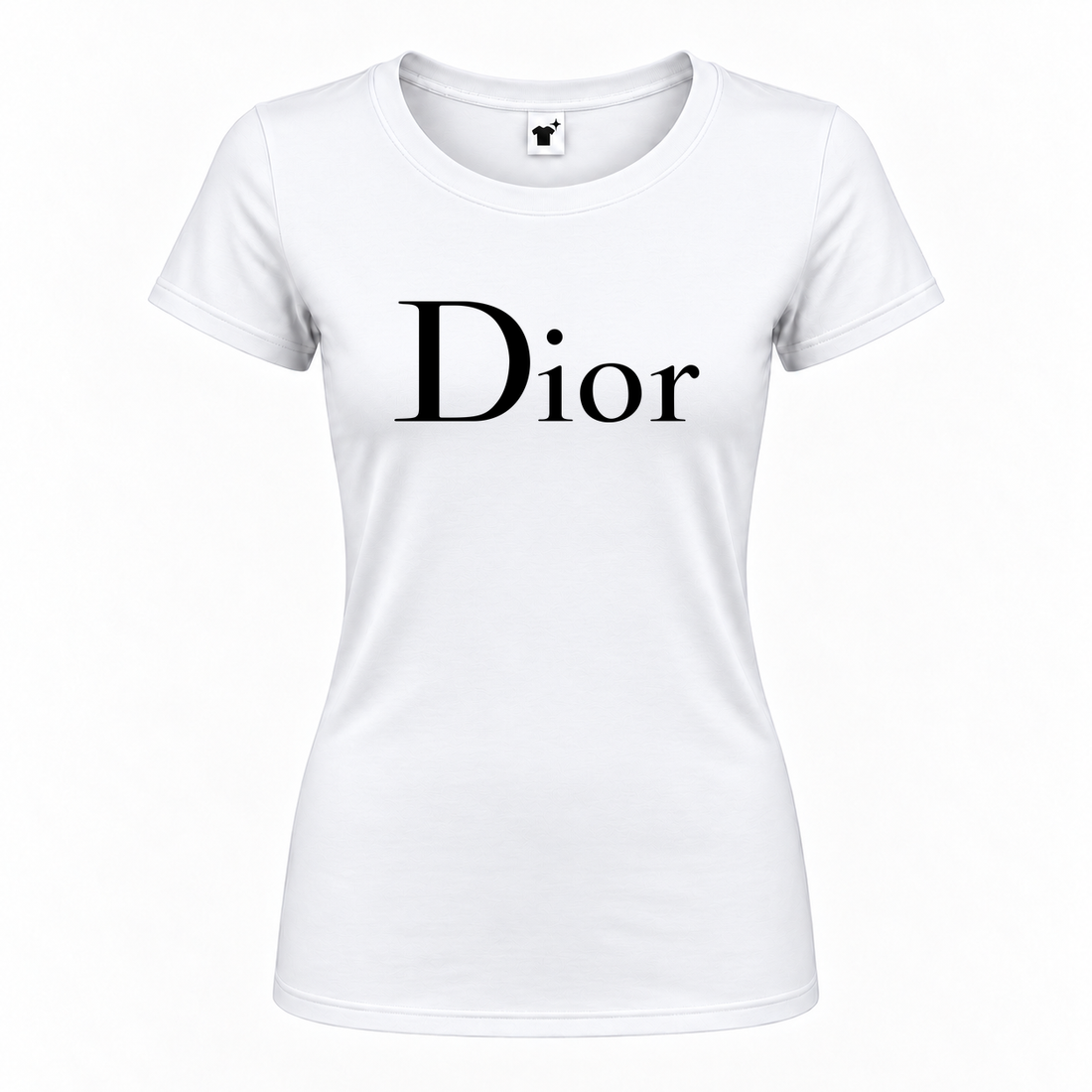 Women's Dior Round Neck T-Shirt | Color: White | Main