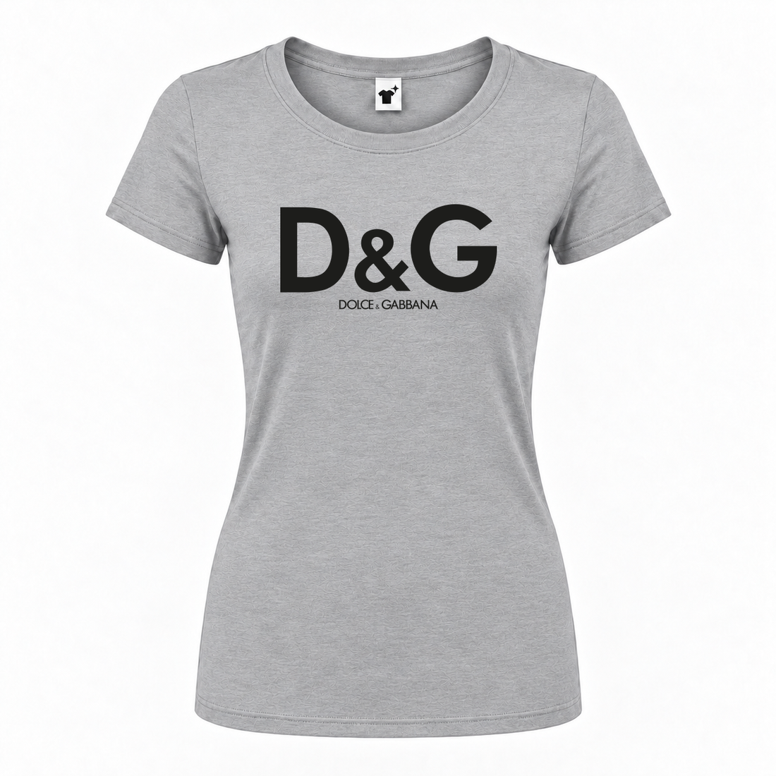 Women's Dolce And Gabbana Round Neck T-Shirt | Color: Grey | Main