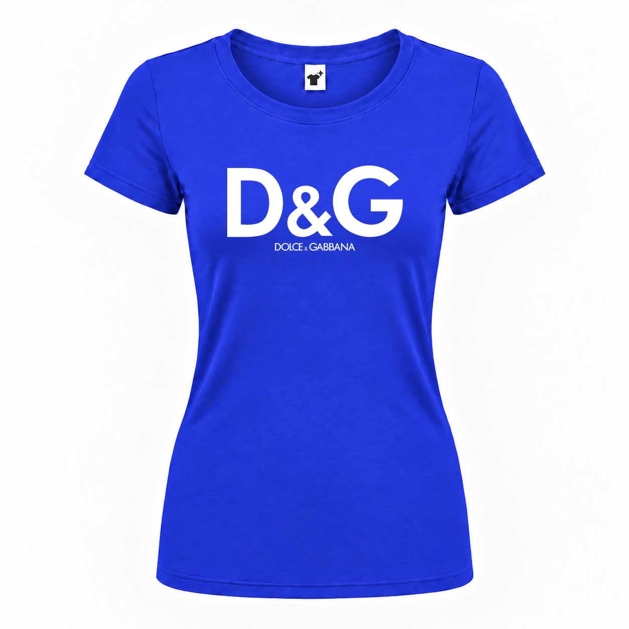 Women's Dolce And Gabbana Round Neck T-Shirt | Color: Royal Blue | Main
