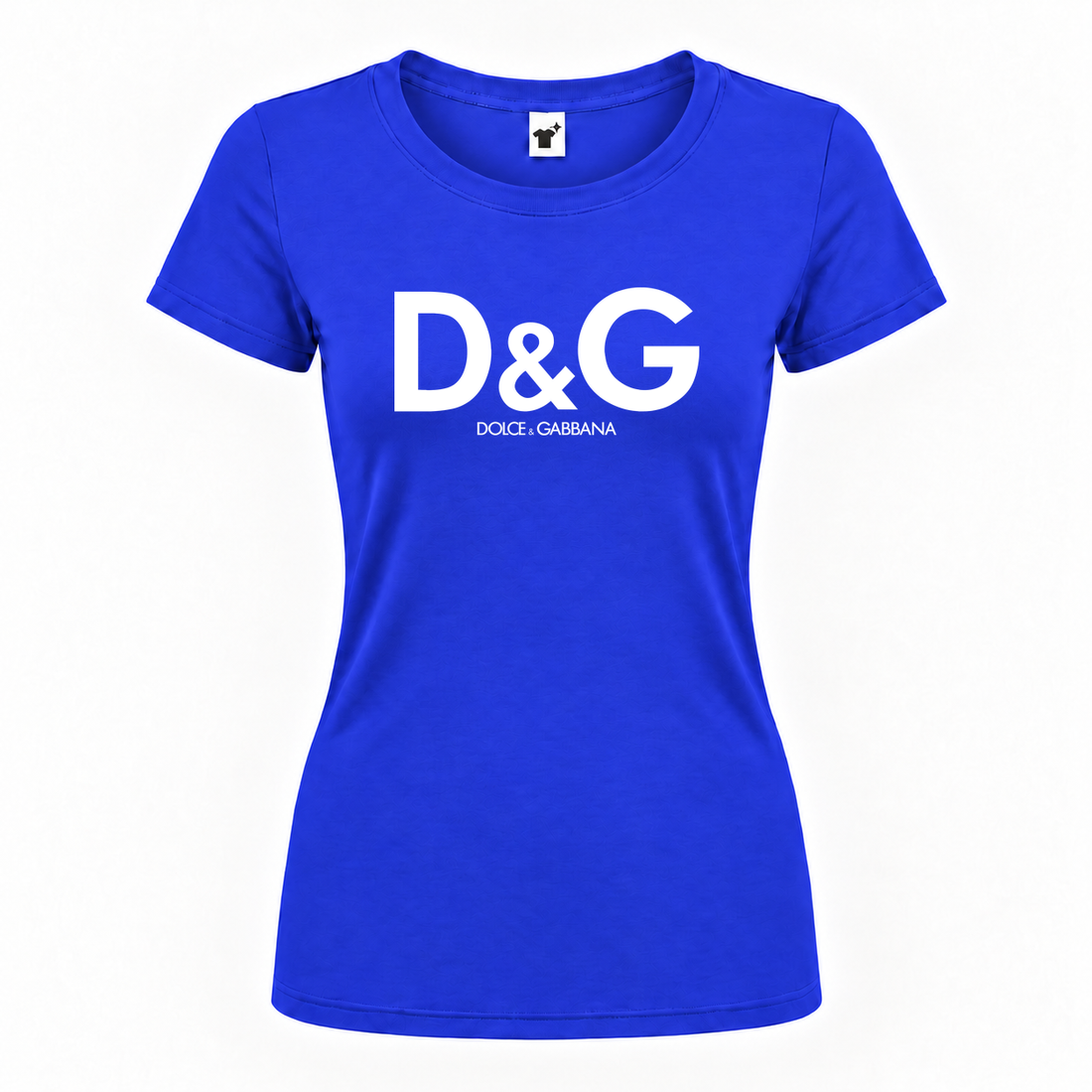 Women's Dolce And Gabbana Round Neck T-Shirt | Color: Royal Blue | Main