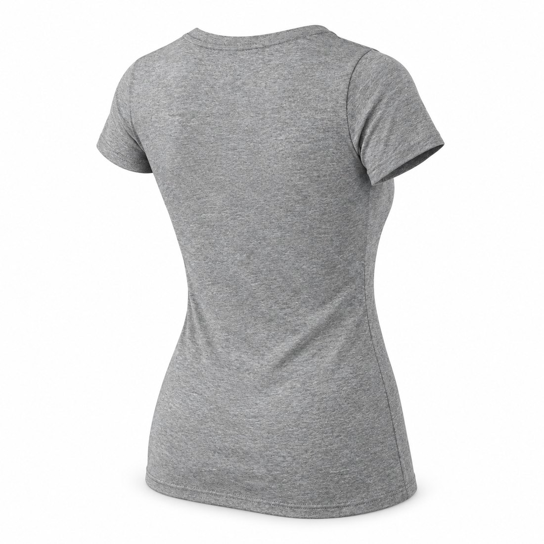 Women's Dolce and Gabbana V-Neck T-Shirt | Color: Grey | Image 5