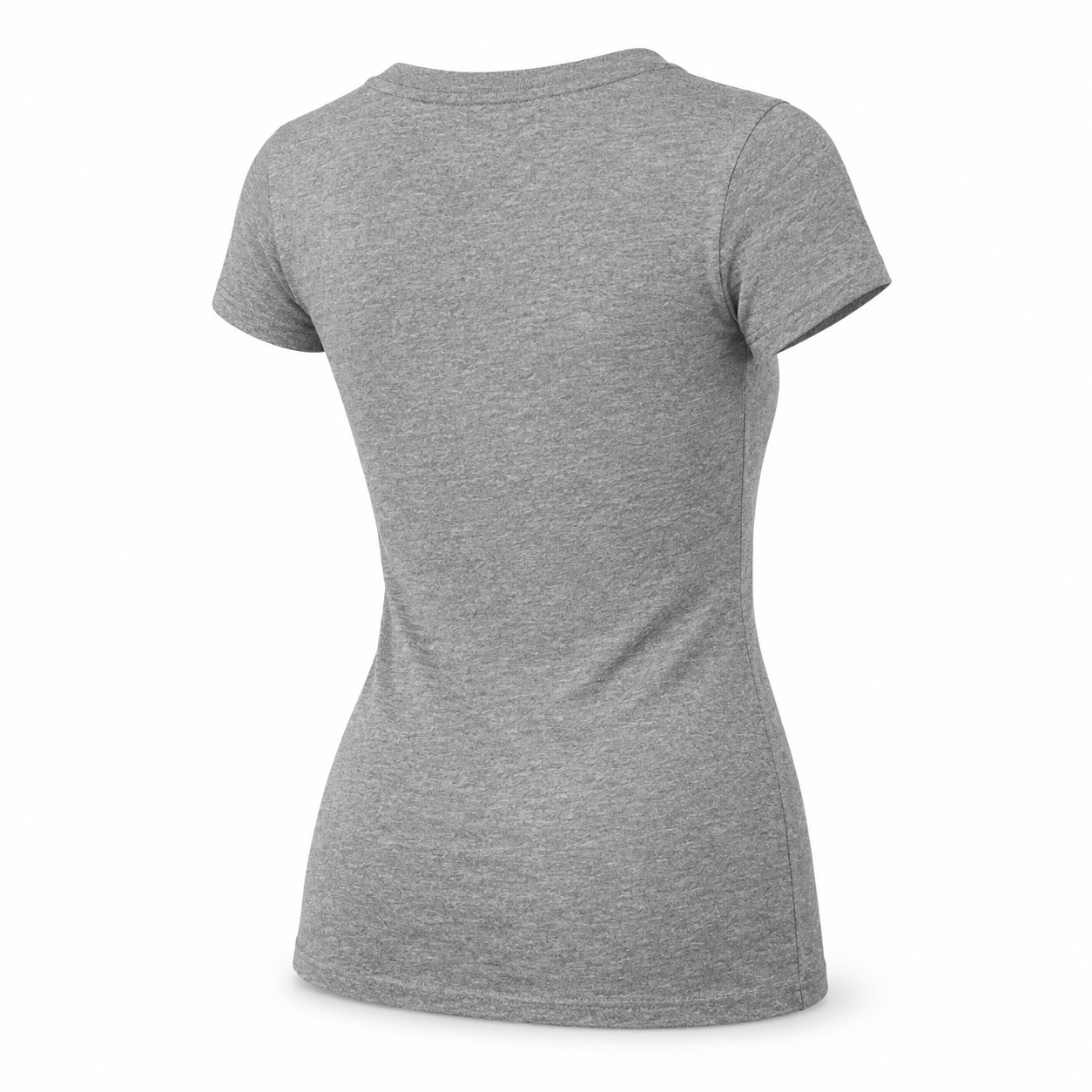 Women's Fendi V-Neck T-Shirt | Color: Grey | Image 5