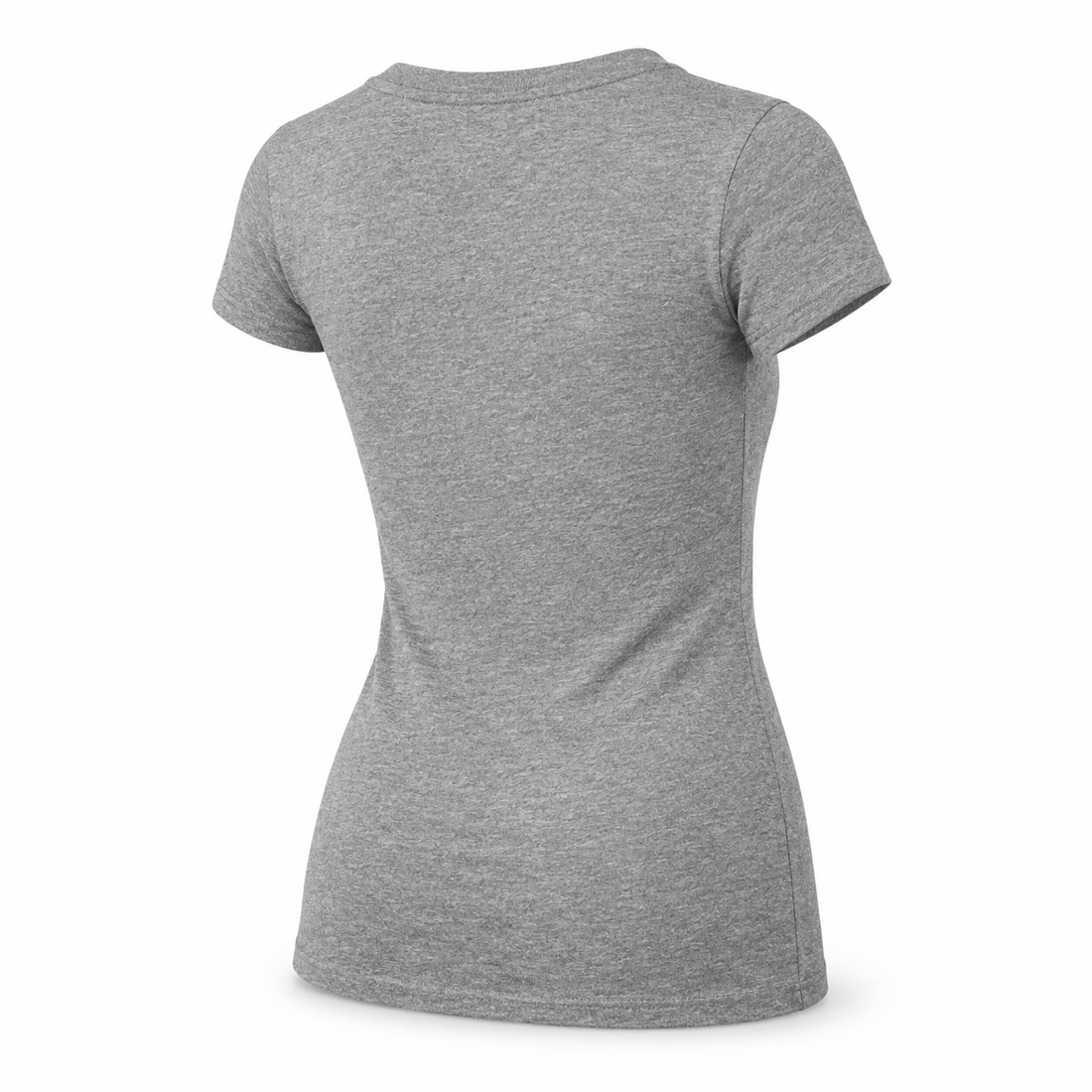 Women's Fendi V-Neck T-Shirt | Color: Grey | Image 5