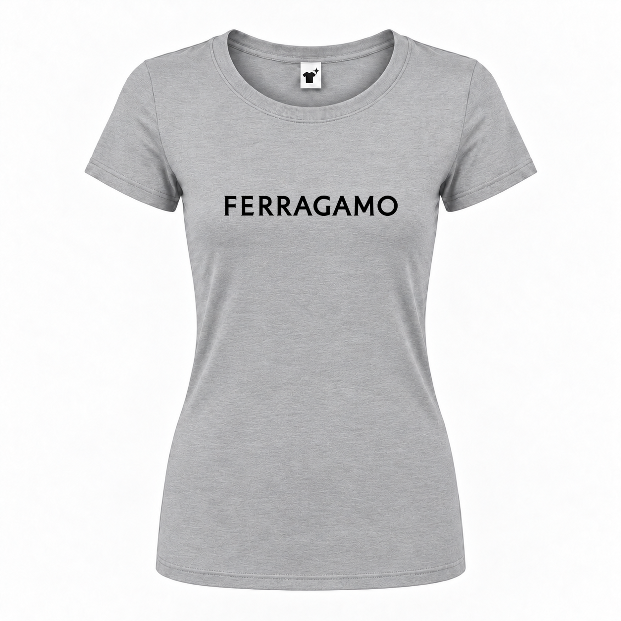 Women's Ferragamo Round Neck T-Shirt | Color: Grey | Main