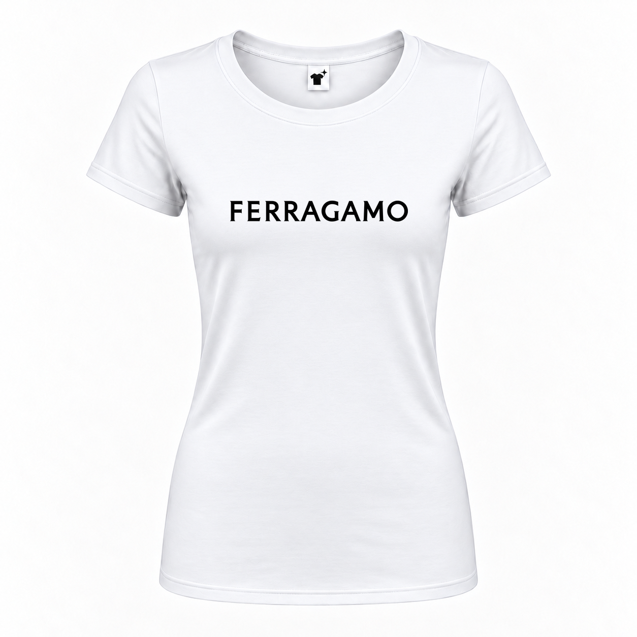 Women's Ferragamo Round Neck T-Shirt | Color: White | Main