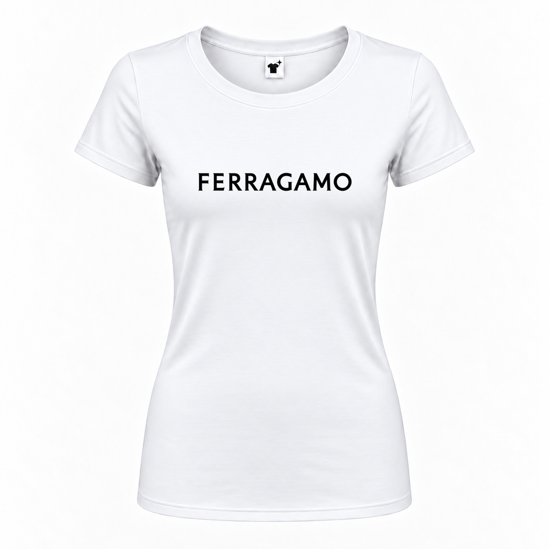 Women's Ferragamo Round Neck T-Shirt | Color: White | Main