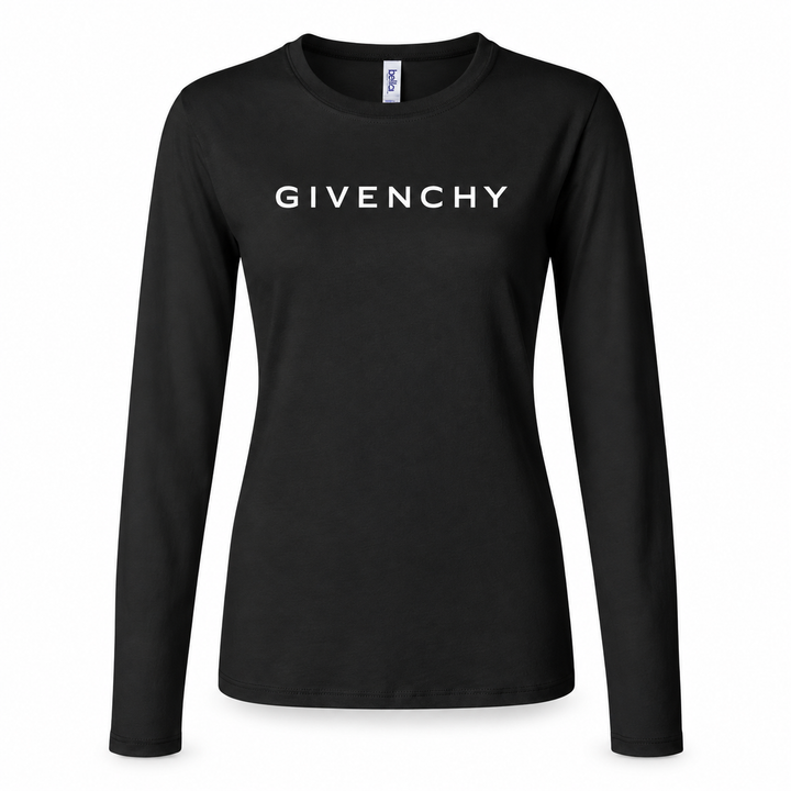 Women's Givenchy Long Sleeve T-Shirt | Color: Black | Image 1
