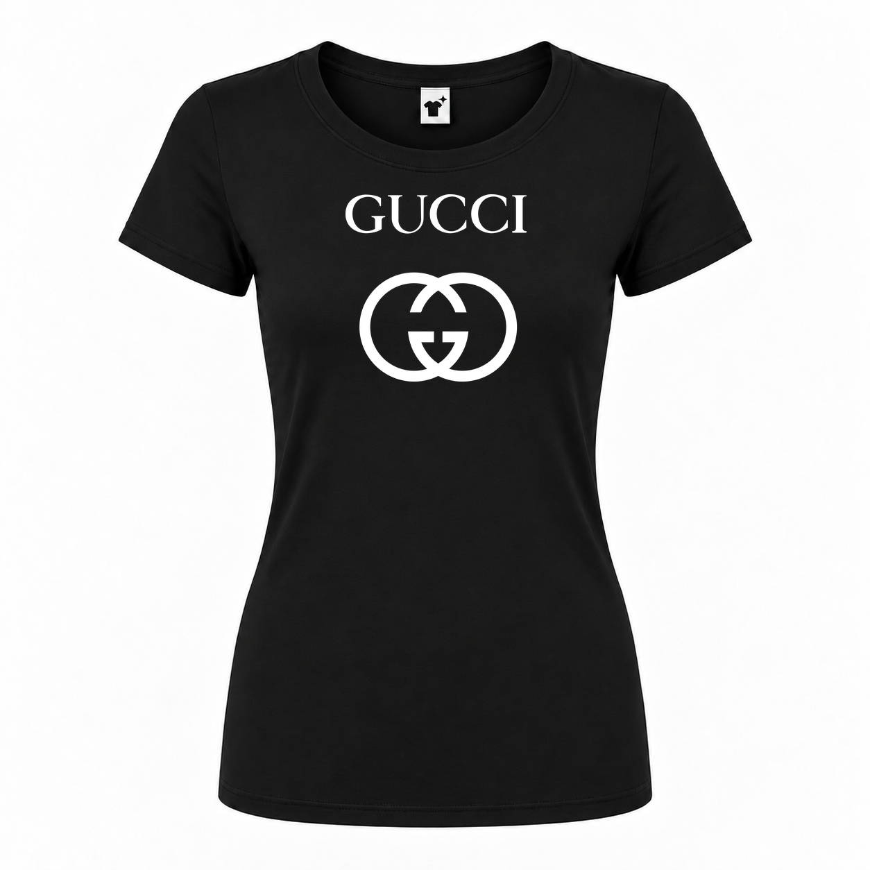 Women's Gucci Round Neck T-Shirt | Color: Black | Main