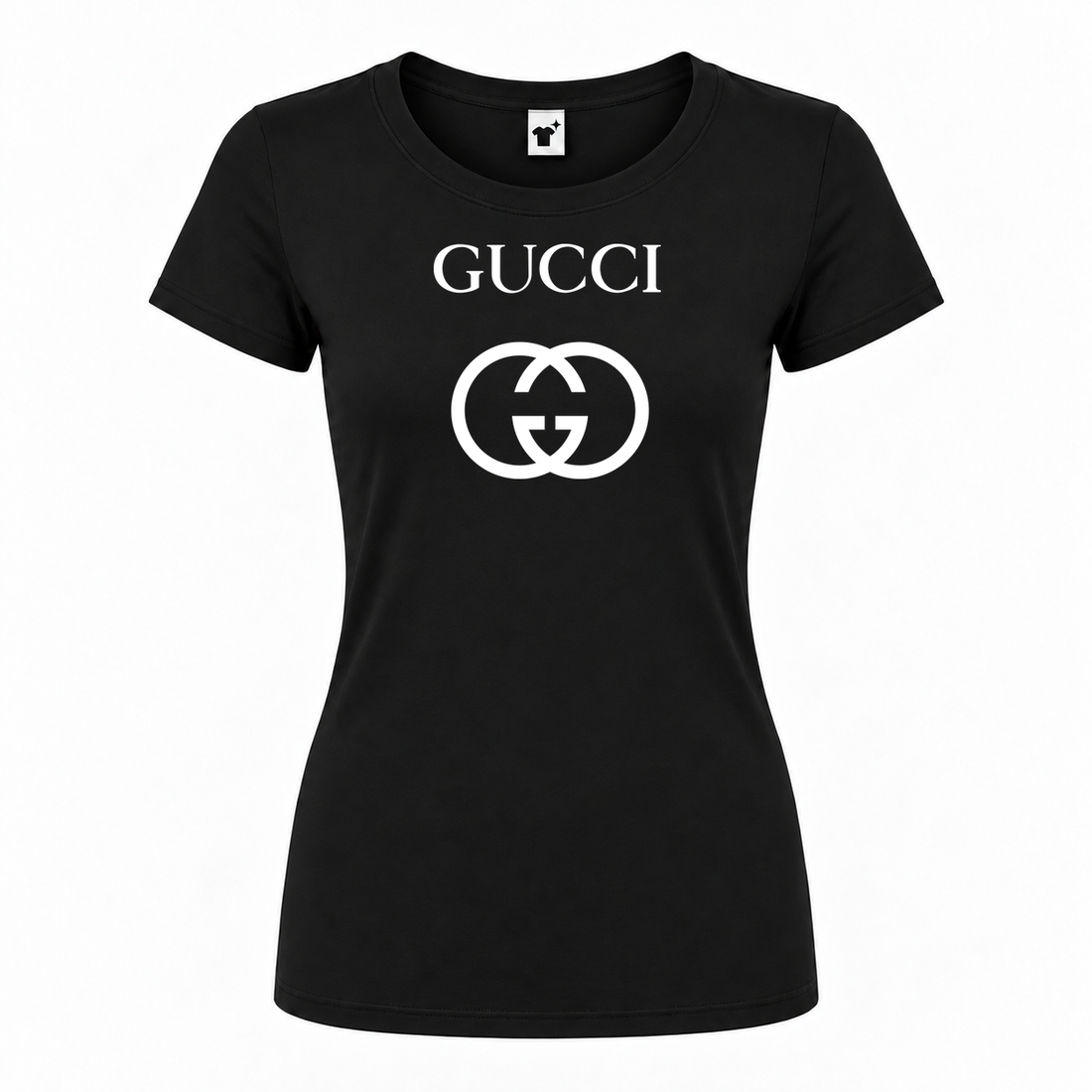 Women's Gucci Round Neck T-Shirt | Color: Black | Main